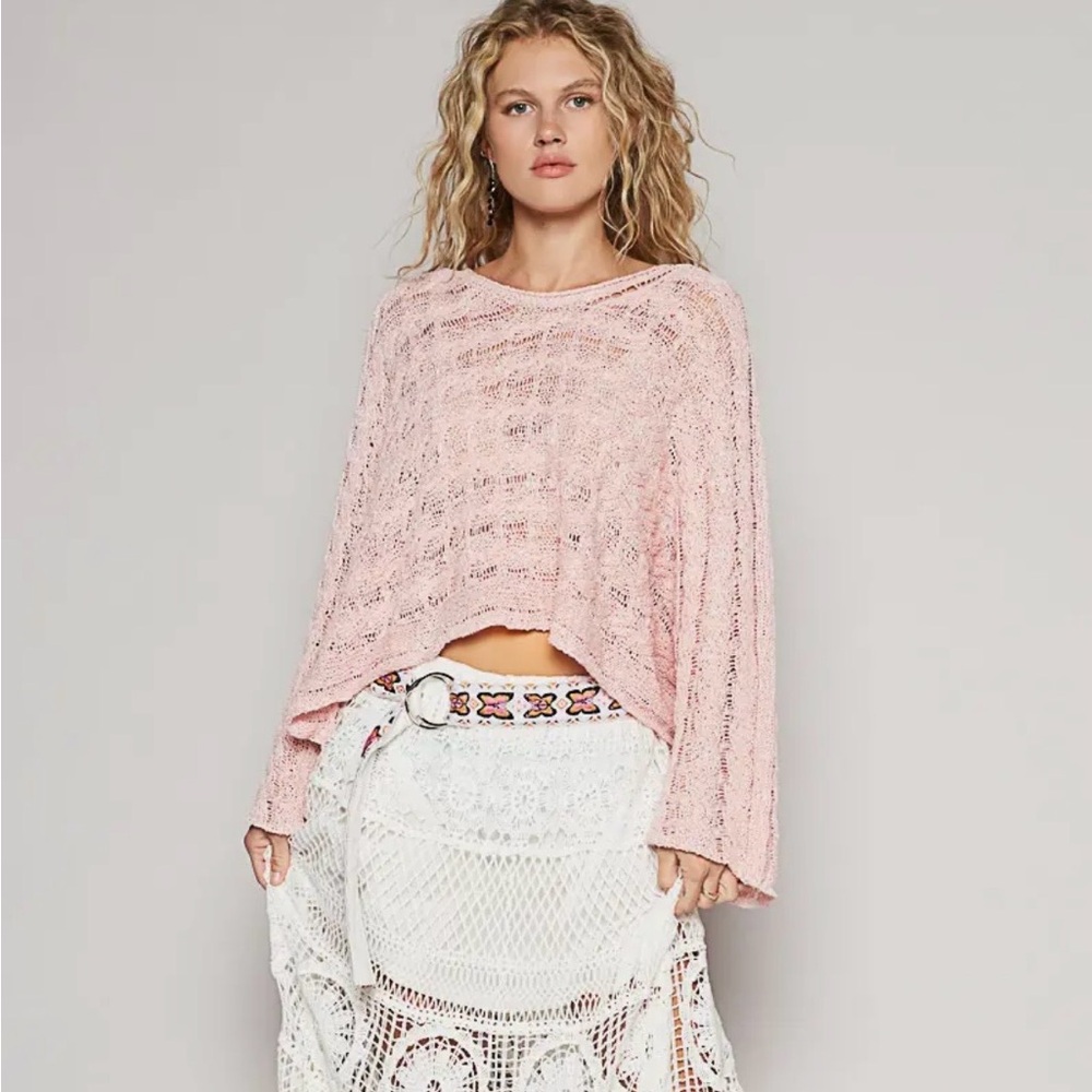 NWT from my SSI boutique! OS Long white Crochet skirt by POL!